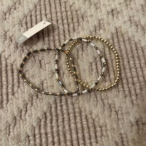 Three new with tags on bracelets